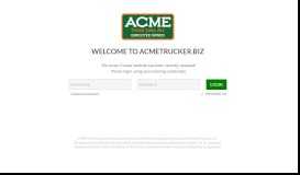 
							         Acme Trucker Portal: Login to Trucker Portal								  
							    