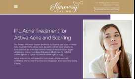
							         Acne Treatment | Harmony Healing								  
							    