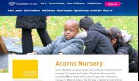 
							         Acorns Nursery | Open to the Community | Oaklands College								  
							    