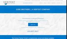 
							         Acquisition Redirect - Gore Brothers Court Reporter Portal - Veritext								  
							    