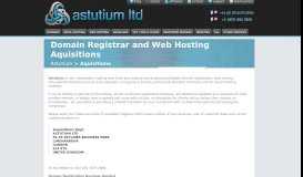 
							         Acquisitions - Astutium								  
							    