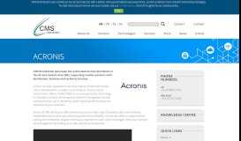 
							         Acronis Partner - CMS Distribution								  
							    