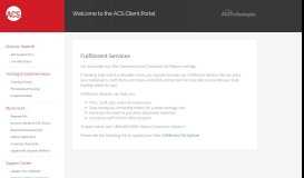 
							         ACS Client Portal - Fulfillment Services | ACS Technologies								  
							    