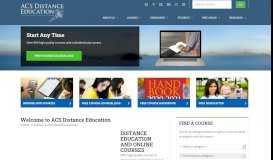 
							         ACS Distance Education								  
							    