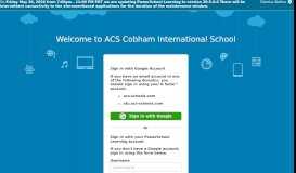 
							         ACS International Schools, Cobham | PowerSchool Learning ...								  
							    