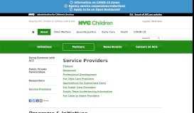 
							         ACS - Service Providers - NYC.gov								  
							    