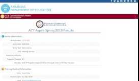 
							         ACT Aspire Spring 2018 Results - ADE Commissioner's Memo								  
							    