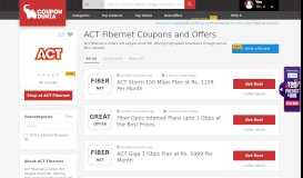 
							         ACT Fibernet Coupons & Offers, June 2019 Promo Codes								  
							    