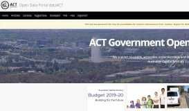 
							         ACT | Open Data | Open Data Portal - ACT Government								  
							    
