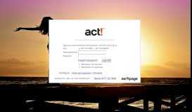 
							         ACT! Premium for Web - Log on								  
							    