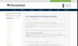 
							         ACT! USERNAME OR PASSWORD RECOVERY - Boca Raton, West ...								  
							    
