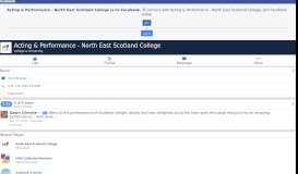 
							         Acting & Performance - North East Scotland College - Facebook								  
							    