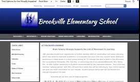 
							         Action Based Learning - Brookville Elementary School								  
							    