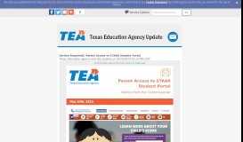 
							         [Action Required]: Parent Access to STAAR Student Portal - GovDelivery								  
							    