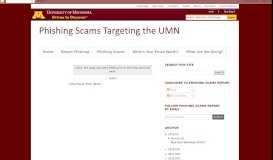 
							         Action Required ... - Phishing Scams Targeting the UMN: Example 223								  
							    