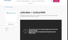 
							         ActionHRM & JobAdder Integration | JobAdder								  
							    