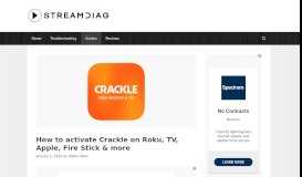
							         Activate Crackle on Roku, Smart TV, Apple TV, PS, Fire TV ...								  
							    