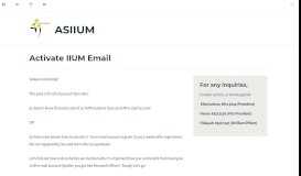 
							         Activate IIUM Email – ASIIUM								  
							    