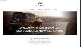
							         Activate - Infiniti WiFi connected by Autonet Mobile								  
							    