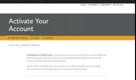
							         Activate Your Account – Admitted Students - St. Olaf College								  
							    