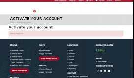 
							         Activate your account - Kenworth Sales Company								  
							    