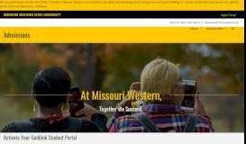 
							         Activate Your Goldlink Student Portal - Admissions - Missouri Western ...								  
							    