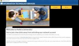 
							         Activate Your Network Account | Hofstra | New York								  
							    