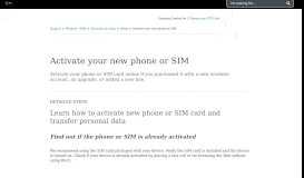 
							         Activate Your new Phone or SIM - Wireless Support - AT&T								  
							    
