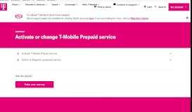 
							         Activate your Prepaid service | T-Mobile Support								  
							    