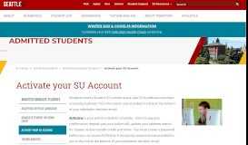 
							         Activate your SU Account - Accepted Graduate Students - Accepted ...								  
							    