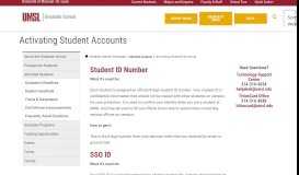
							         Activating Student Accounts - University of Missouri-St. Louis								  
							    