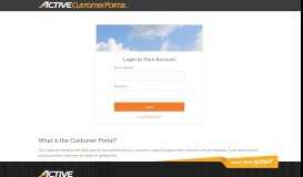 
							         Active Customer Portal								  
							    