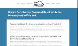 
							         Active Directory and Office 365 Self-Service Password Reset | Stratus ...								  
							    