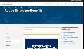 
							         Active Employee Benefits | AustinTexas.gov - The Official Website of ...								  
							    