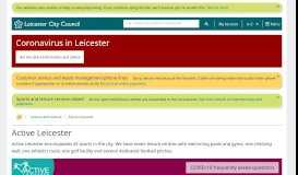 
							         Active Leicester - Leicester City Council								  
							    