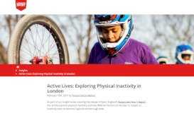 
							         Active Lives - London Sport Insight Portal								  
							    