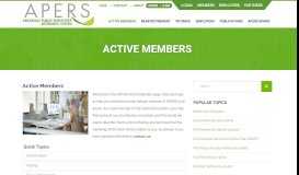 
							         Active Members | Arkansas Public Employees Retirement ... - APERS								  
							    