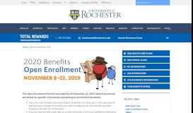 
							         Active Open Enrollment : University of Rochester								  
							    