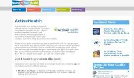 
							         ActiveHealth - Invest In Your Health Indiana								  
							    