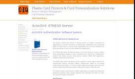 
							         ActivID® 4TRESS Server - HID Card Printers by CubeIQ								  
							    