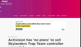 
							         Activision has 'no plans' to sell Skylanders Trap Team controller ...								  
							    