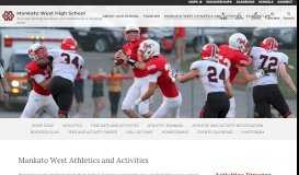 
							         Activities/Athletics - - Mankato West High School								  
							    