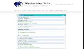 
							         Activity Calendar - Salem R80 Schools								  
							    