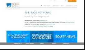 
							         Actors' Equity Association Frequently Asked Questions - actorsequity.org								  
							    