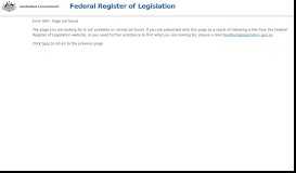 
							         Acts - Federal Register of Legislation								  
							    
