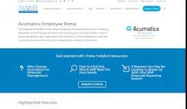 
							         Acumatica Employee Portal | Cloud 9 ERP Solutions								  
							    
