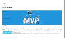 
							         Acumatica MVP Program | Acumatica Cloud ERP								  
							    
