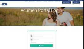 
							         Acumen Portal Login								  
							    