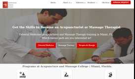 
							         Acupuncture and Massage College | Miami, Florida | ACAOM ...								  
							    