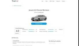 
							         Acura ILX Reviews & Ratings - 825 Reviews • TrueCar								  
							    